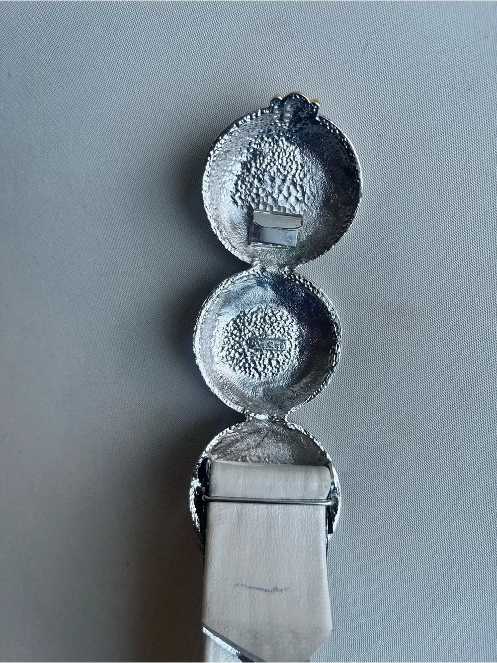 Vintage Coin Double Belt Buckle Dotty Smith Vintage 80s‎ Adjustable  old money